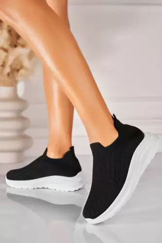 Adidasi de dama Textil Negru Roxie