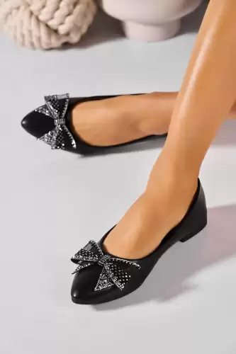 Balerini dama Piele Ecologica Negru Jocie
