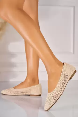 Balerini dama Textil Bej Harlene