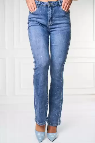 Blugi Dama Evazati Albastru Triana
