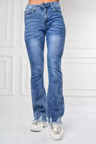 Blugi Dama Evazati Albastru Yarelys