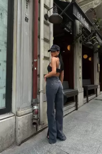 Blugi Dama Evazati Gri Meadow2