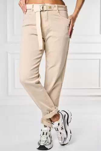 Blugi dama Mom Fit Bej Emine