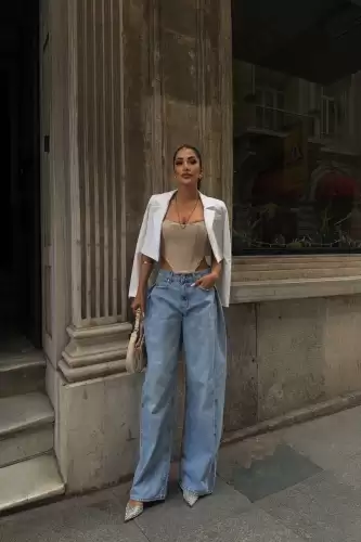 Blugi Dama Oversize Albastru Laylah2