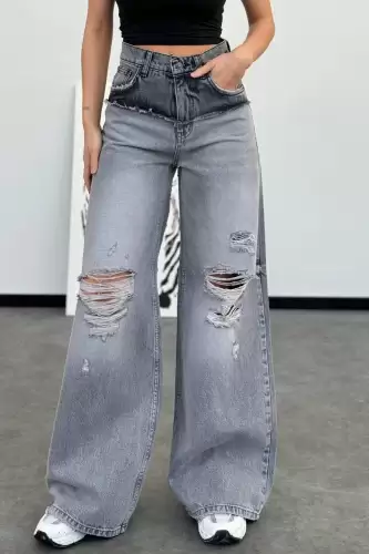 Blugi Dama Oversize Gri Adelaide