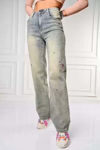 Blugi dama Regular Fit Albastri Kaileia