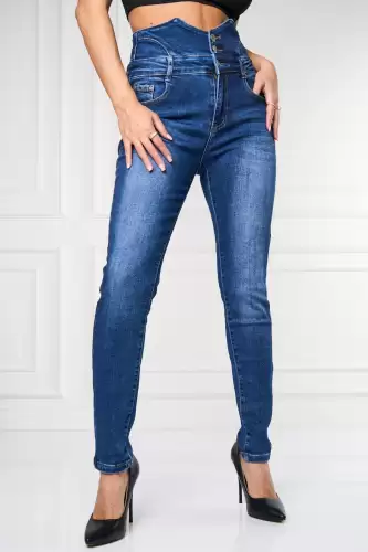 Blugi Dama Skinny Fit Bleumarin Kinda