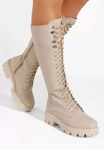 Bocanci inalti de dama Margia V3 bej