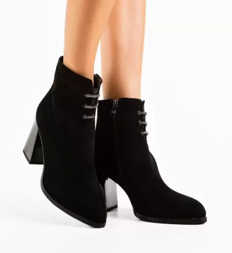 Botine dama Bone Negre