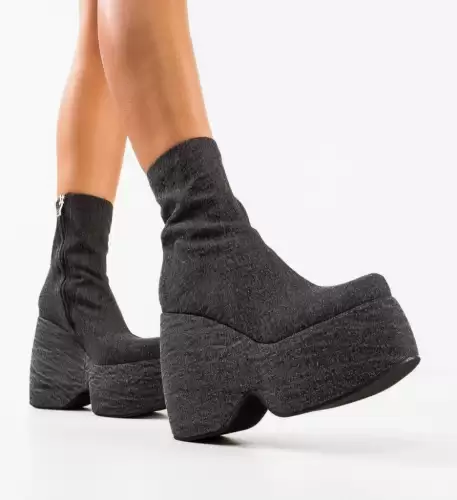 Botine dama Stelar Negre