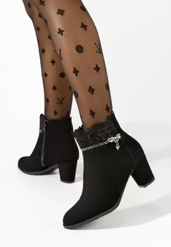 Botine elegante Cardinala V2 negre