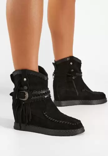 Cizme mocc negre Izenite