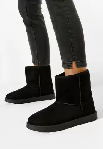 Cizme tip ugg negre Chica