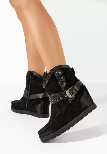 Ghete cu platforma Hitty negre