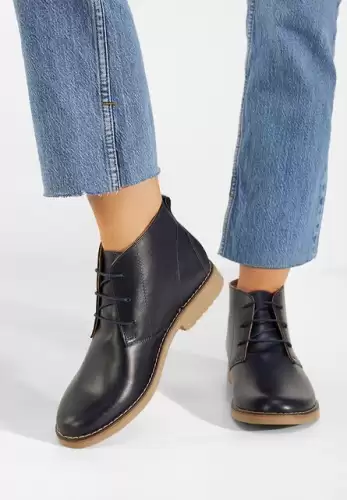 Ghete dama piele navy Kalisa V2