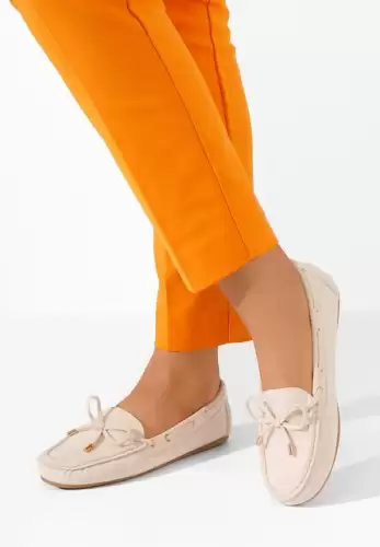Mocasini dama Teazzura bej