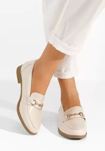 Mocasini dama Zadora bej