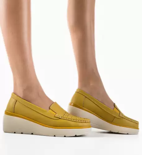 Pantofi Casual Atic Galbeni