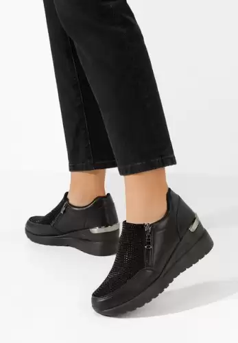 Pantofi casual cu platforma Tanca negri