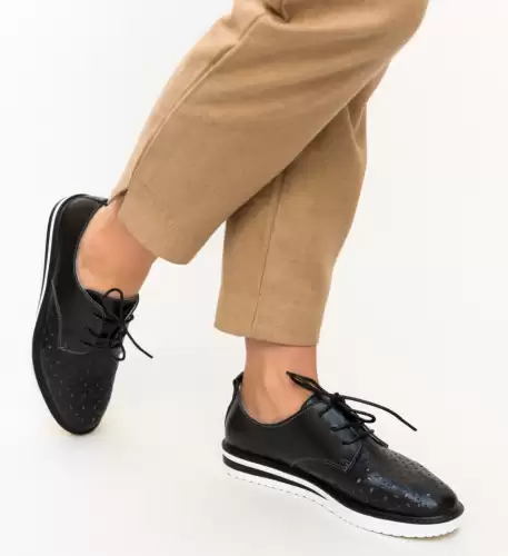 Pantofi Casual Rofrel Negri