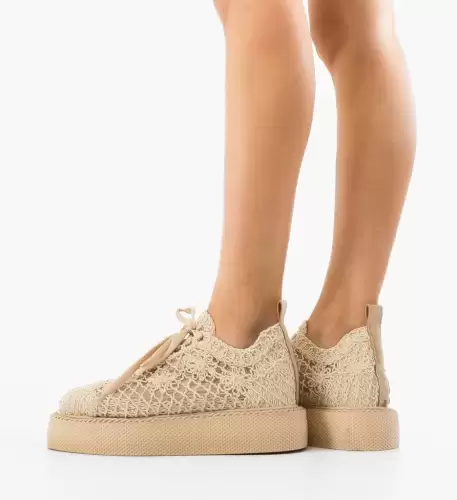 Pantofi Casual Ystory Bej 2