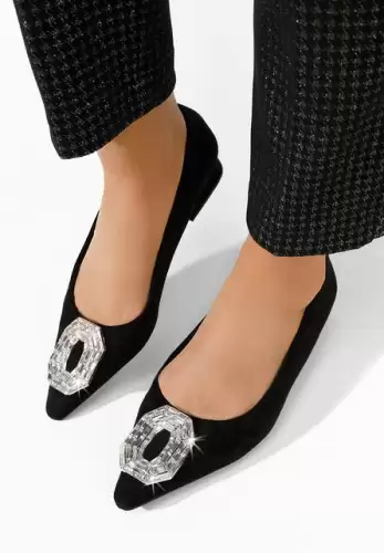 Pantofi cu toc mic Tesfira negri