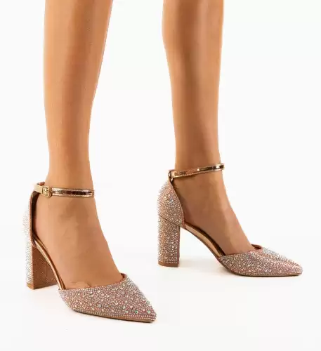 Pantofi cu toc Muacy Roz