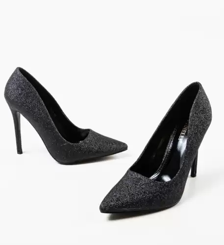 Pantofi cu toc Presure Negri