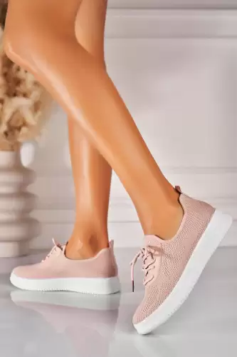 Pantofi dama casual Roz din Textil Yasmina