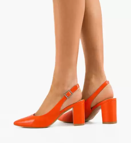 Pantofi dama Leona Portocalii