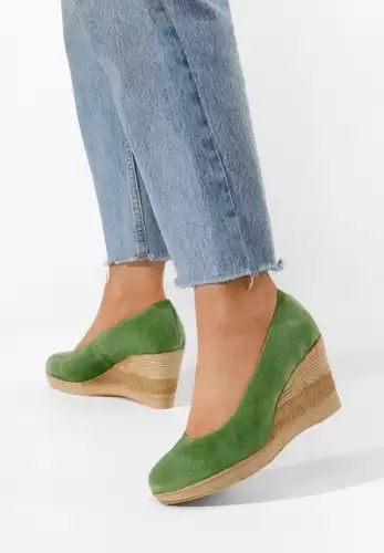 Pantofi dama piele Zola V2 verzi