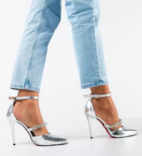 Pantofi dama Volak Argintii
