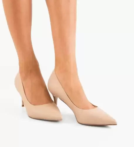 Pantofi stiletto dama Adra Bej