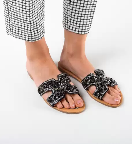 Papuci dama Abbott Negri