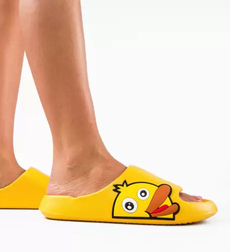 Papuci dama Duks Galbeni