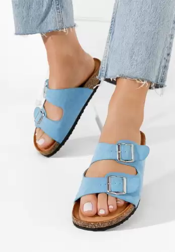 Papuci dama Evet albastri