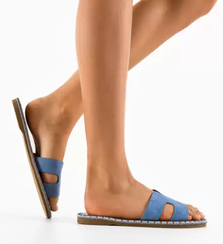 Papuci dama Freska Albastre