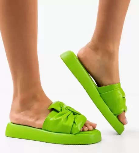 Papuci dama Milano Verzi