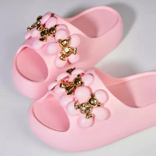 Papuci/Slapi Roz din Spuma Kenni