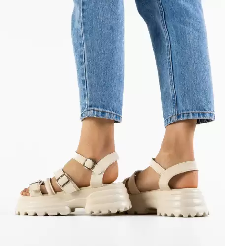 Sandale dama Rochan Bej