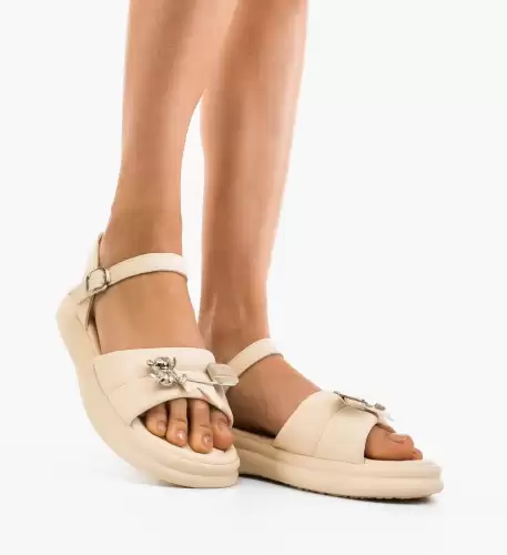 Sandale dama Walkan Bej