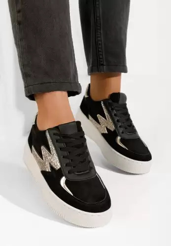 Sneakers cu platforma Nadine negri