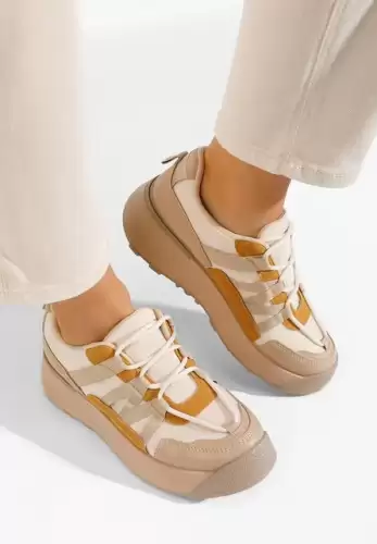 Sneakers dama Azelin kaki