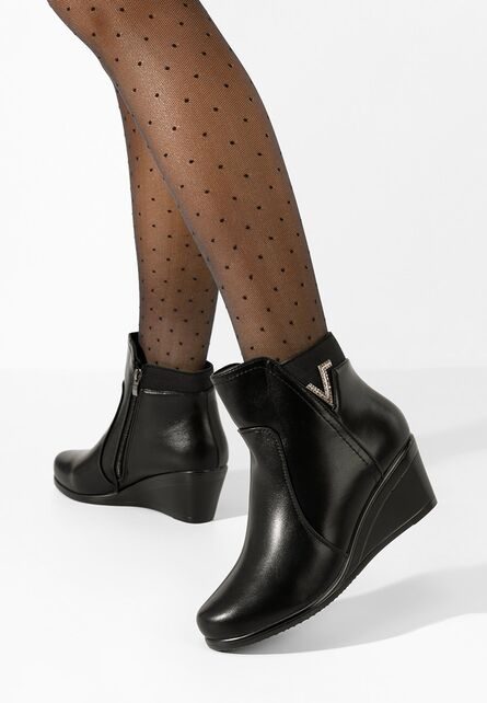 Botine cu platforma Siloria V3 negre