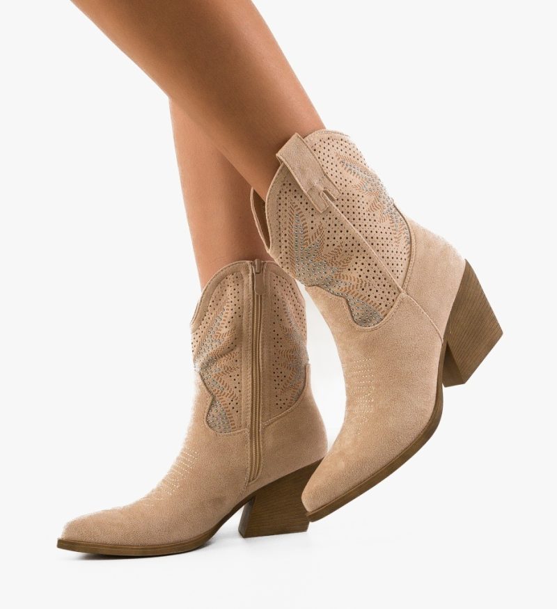 Botine dama Buroca Bej