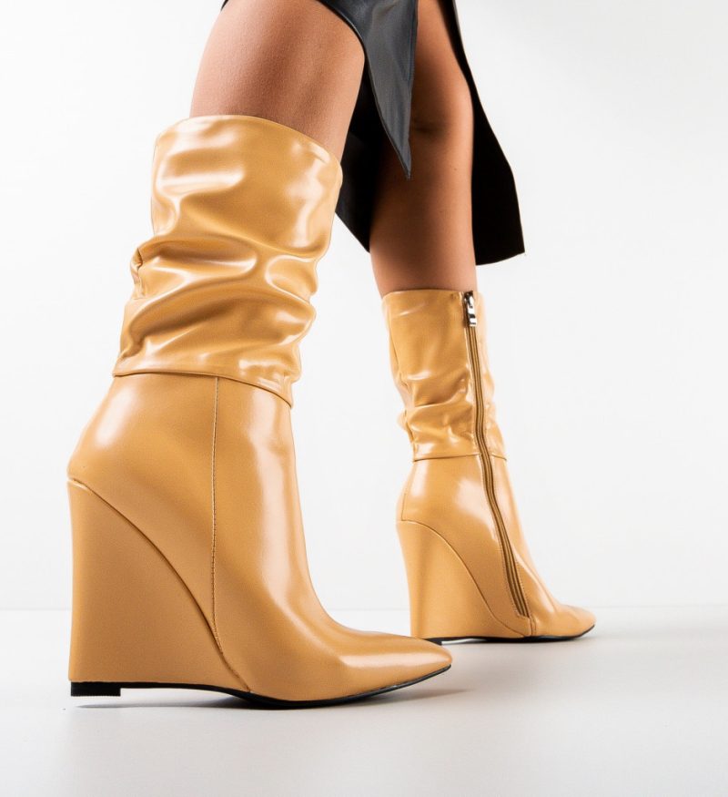 Botine dama Freeman Bej
