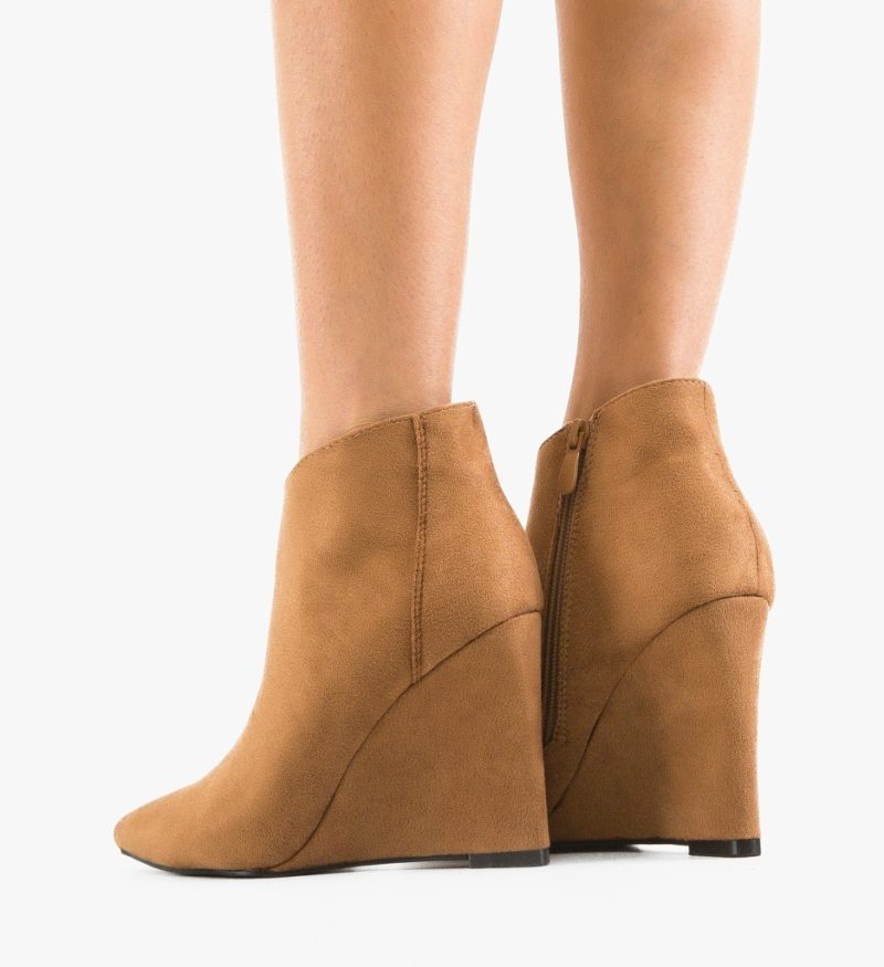 Botine dama Patton Camel