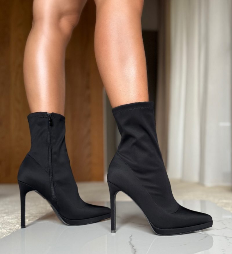 Botine dama Scarl Negre 2