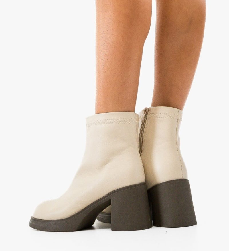 Botine dama Tafta Bej