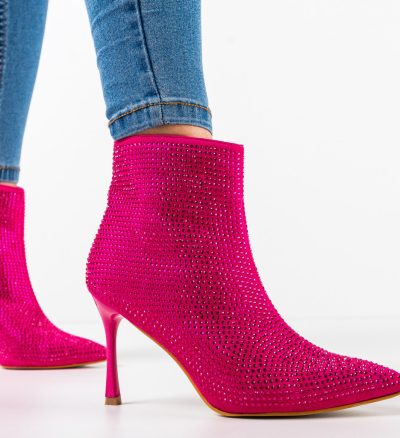 Botine dama Zayne Fuchsia